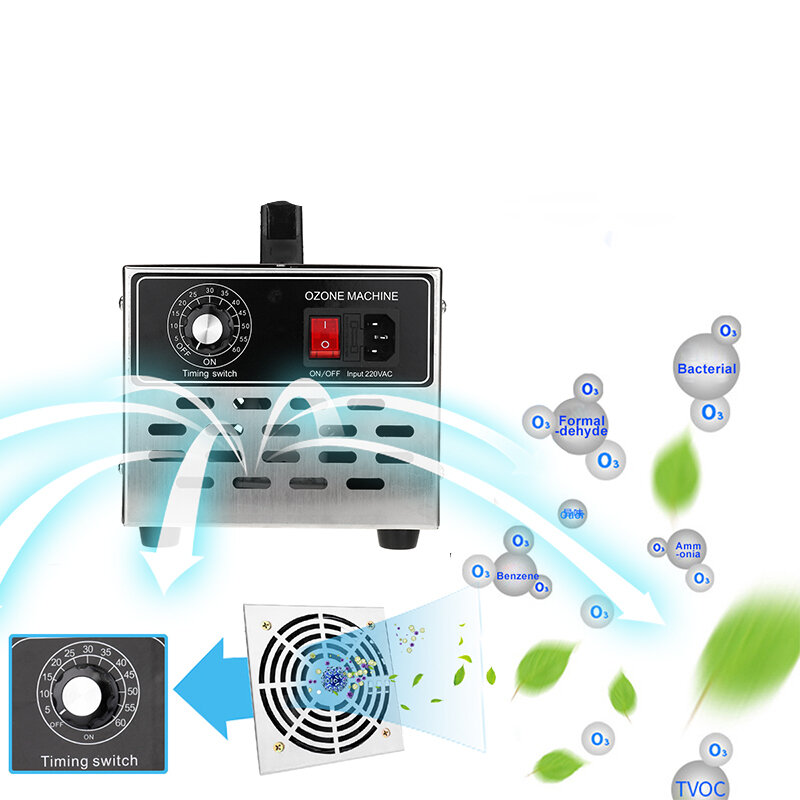 AC220V 臭氧发生器（工业级空气净化器 / 臭氧消毒器）——3.5g/30g/40g/h 产率（支持货到付款）