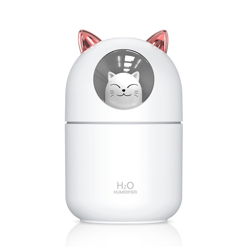 300ml迷你冷雾加湿器 | 带夜灯 | USB个人加湿器 （支持货到付款）