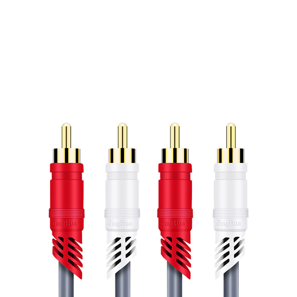 双RCA音频数据线 1.5米/3米/5米 音响连接线 音箱音频线 支持货到付款