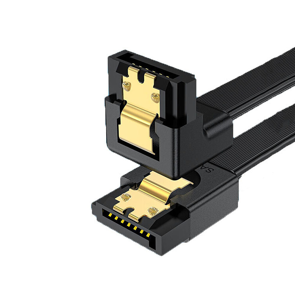 SATA3.0硬盘数据线 直头弯头双用 6Gbps外接转换线 0.5米/1米 盛威WSAT310G