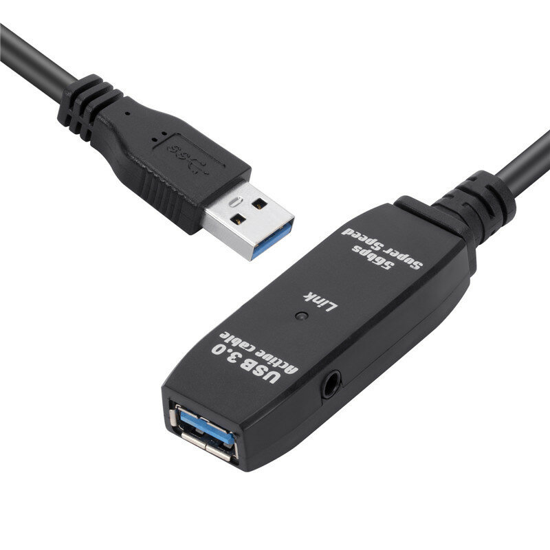 MnnWuu USB3.0延长线 15米/10米/5米可选 公对母会议视频线 高速5Gbps信号放大器适配线 支持货到付款