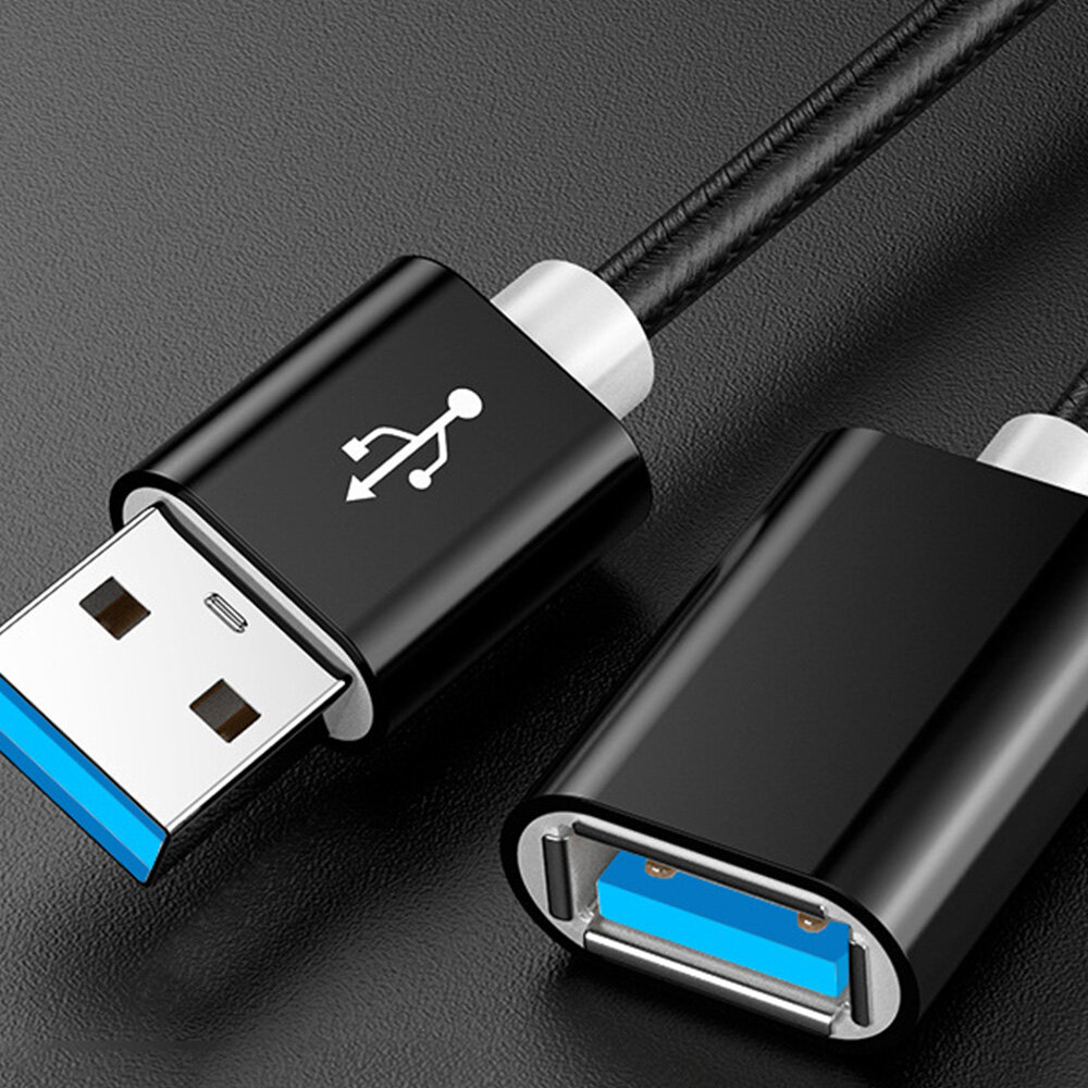 USB公对母延长线 数据线 USB3.0芯线 0.5米/1米/2米/3米可选 镀镍抗氧化 适用电脑/平板/键盘/打印机/电视