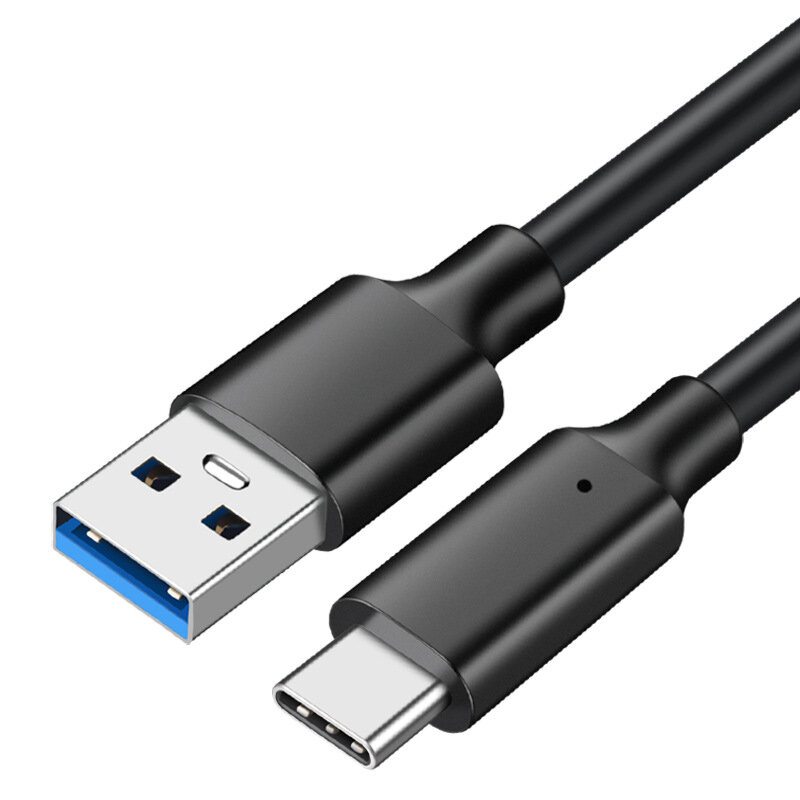 PENGQIAO 3A 60W USB-A转USB-C数据线 USB3.2 10Gbps QC3.0快充传输线 Type-C固态硬盘连接线 支持货到付款