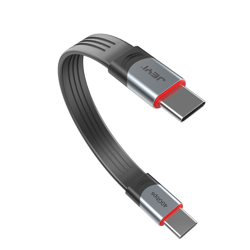 JEYI USB4.0 C转C数据线 40Gb/s高速传输 100W PD3.0快充 兼容雷电4/3及USB4设备