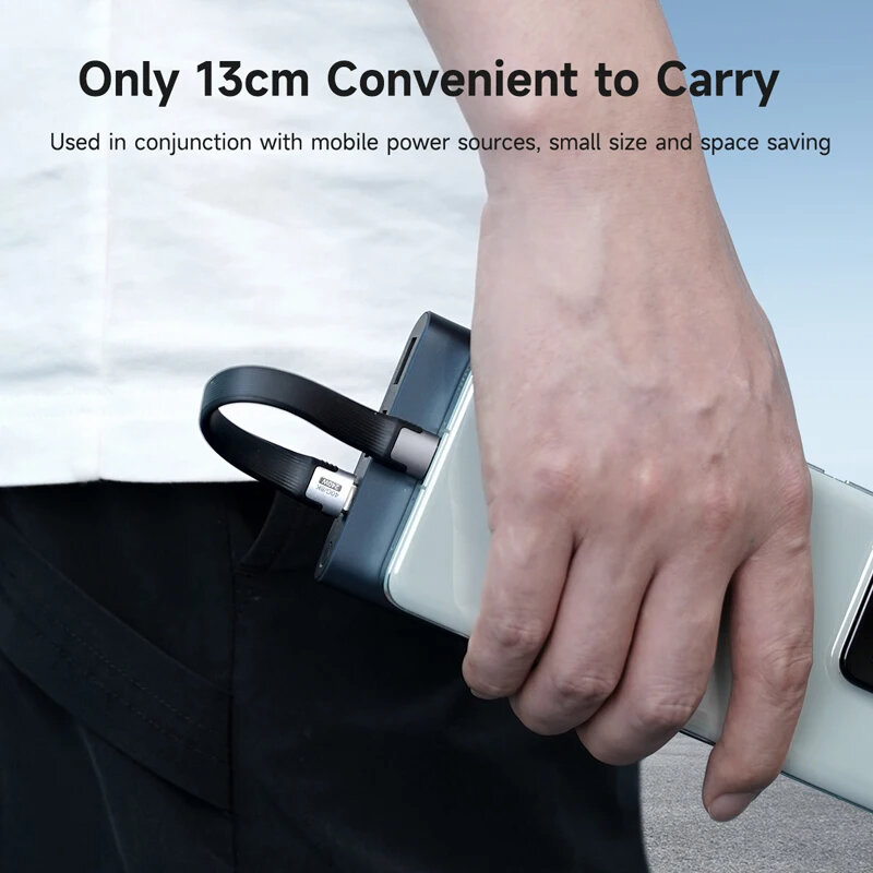 Hagibis USB4 数据线 40Gbps USB-C转C短线 PD 240W快充 支持8K@60Hz/TB3/4 适用iPhone 15 Pro Max/SSD移动硬盘/充电宝