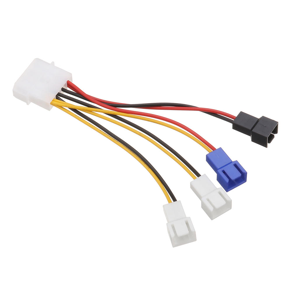 10厘米大4针IDE转5V/12V 3针CPU散热风扇电源适配线 水泵专用支持货到付款
