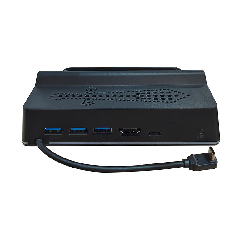 Steam Deck 5合1 Type-C扩展坞 多功能游戏主机充电底座 配置： USB3.0 × 3（高速数据传输） 100W PD快充（Type-C供电） 4K@60Hz HDMI（超高清输出） 兼容设备： 手机 / Nintendo Switch / 电视 / 游戏主机