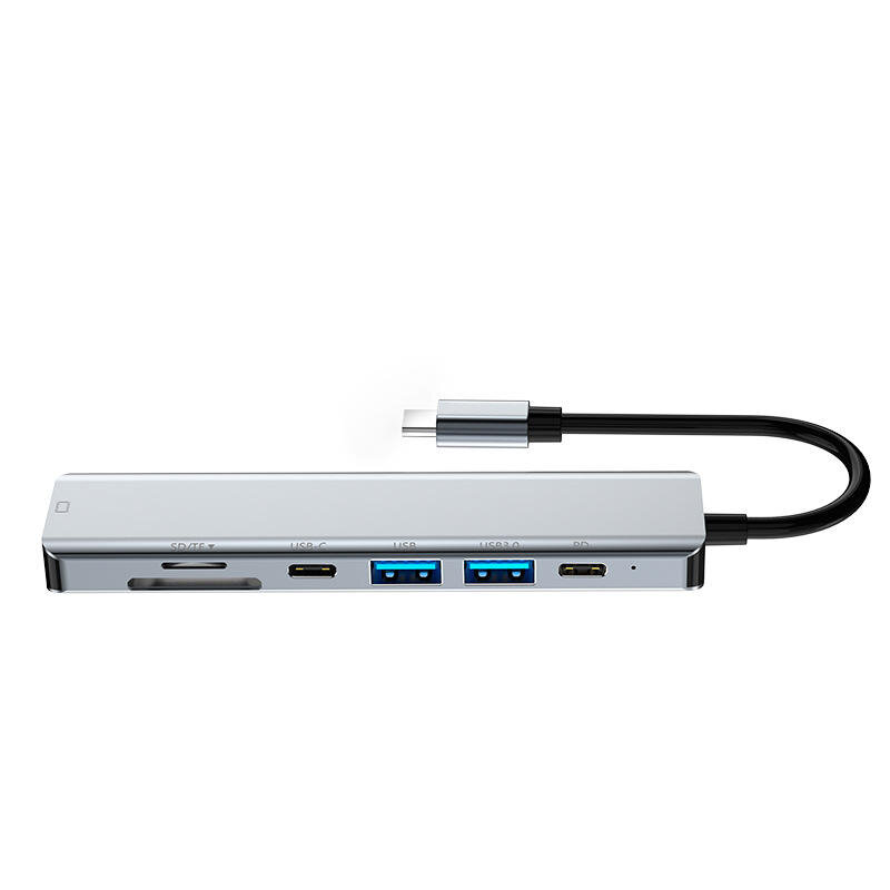 Basix 7合1 Type-C扩展坞 USB-C多功能集线器分线适配器