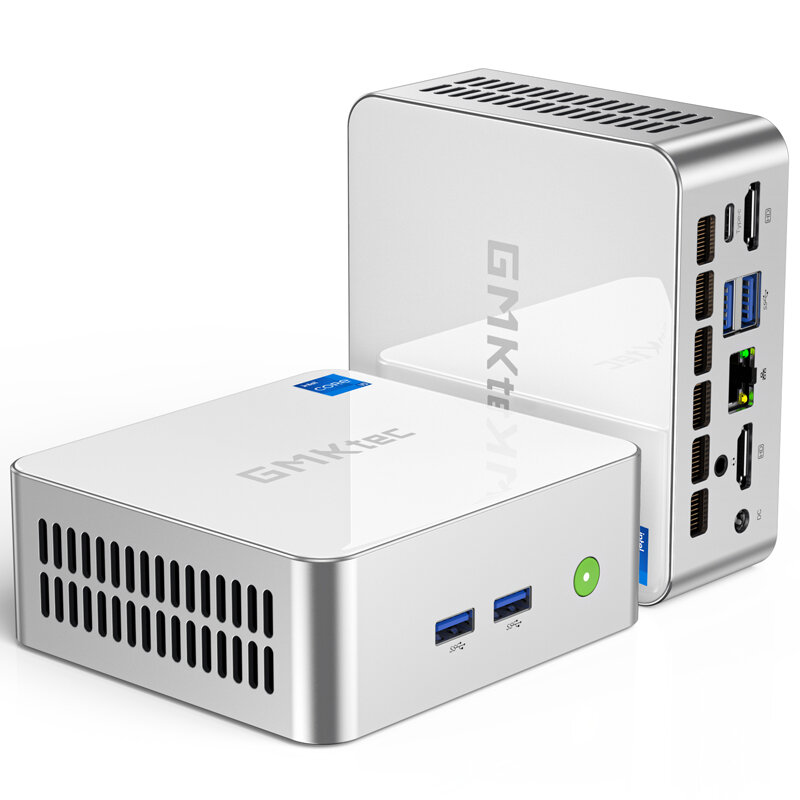 GMKTEC NucBox M3 迷你主机（第12代英特尔酷睿i5-12450H/8核12线程）16G内存 1TB固态 支持WiFi6+蓝牙5.2 双HDMI+DP 4K三屏输出 预装Windows11专业版