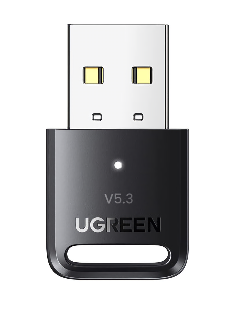 绿联 USB 蓝牙 5.3 适配器（Windows 10 免驱动音频接收器）适用于 PC