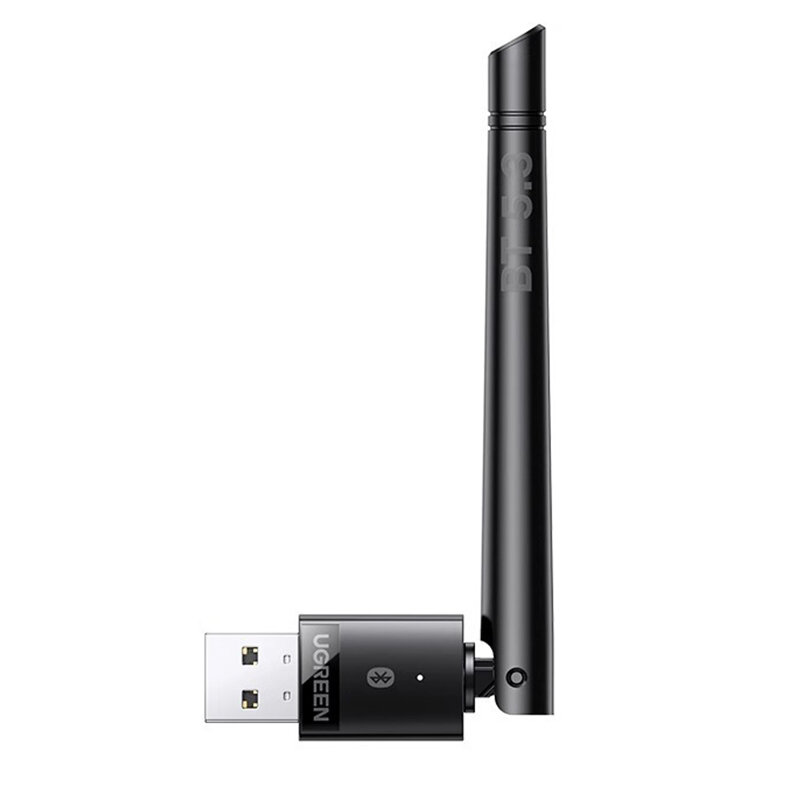 绿联（UGREEN）CM656 USB 蓝牙 5.3 适配器（蓝牙加密狗）无线鼠标 / 键盘 / 音乐音频收发器（免驱动 适用于 PC / 音箱）