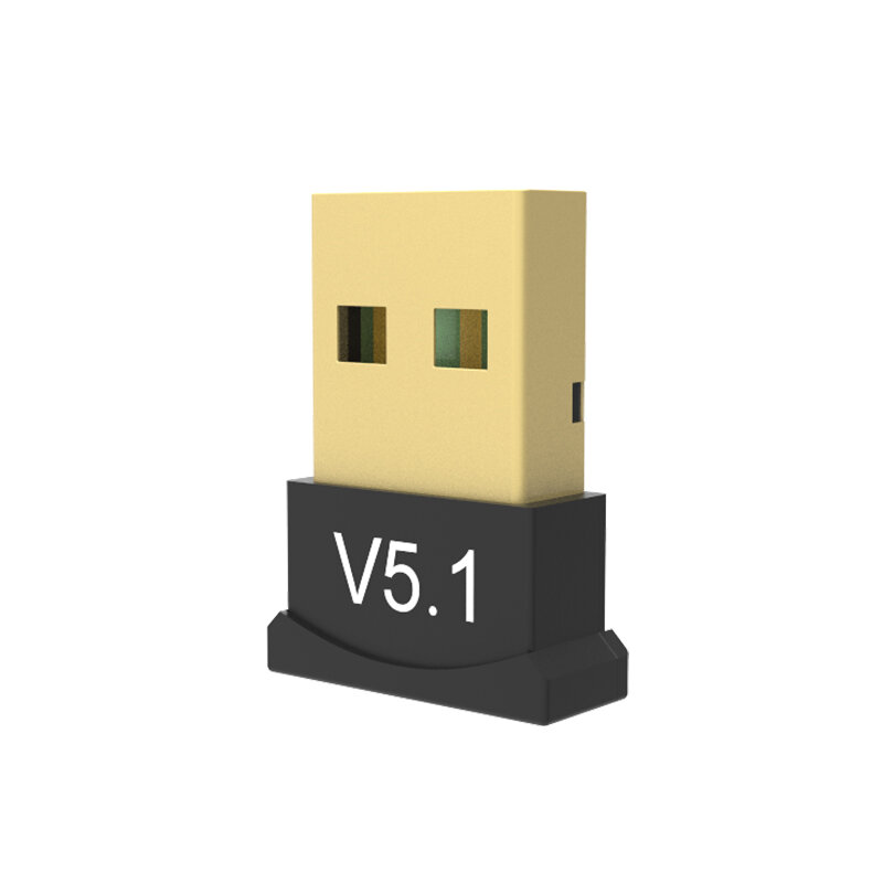 USB 蓝牙 5.1 适配器（加密狗）音频发射接收器 无线 USB 适配器（适用于电脑 / PC / 笔记本）