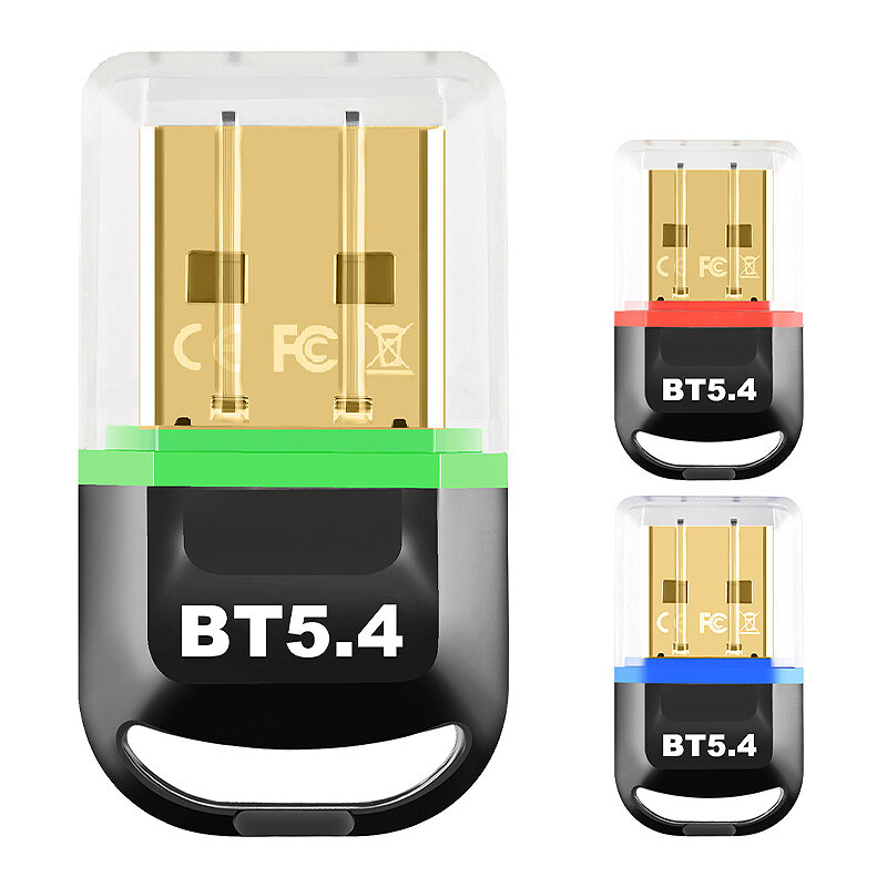 Bakeey BR04 蓝牙 5.4 USB 适配器（发射 / 接收二合一）无线 USB 蓝牙音频适配器加密狗（免驱动）适用于 PC / 电脑 / 笔记本