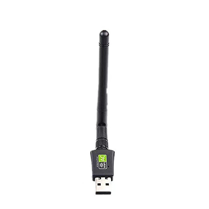600M 迷你 USB 无线网卡（2.4G/5G 双频）Wi-Fi 接收器 Dongle 适用 Windows 系统 PC
