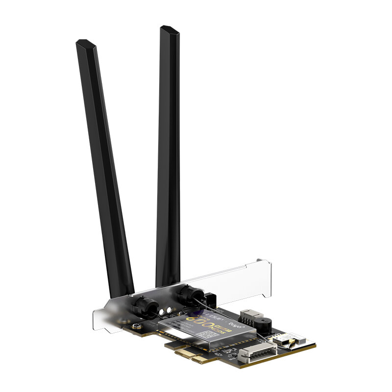 EDUP 600Mbps/3000Mbps 智能切换无线网卡（PCIe 接口 / WiFi 卡 / 蓝牙适配器）远程控制开关 / 电脑复位开关 支持货到付款（COD）
