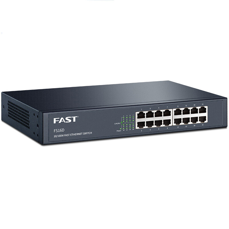 FAST 16 口非网管型金属以太网交换机（流量优化 / 桌面式 / 即插即用） 支持货到付款（COD）