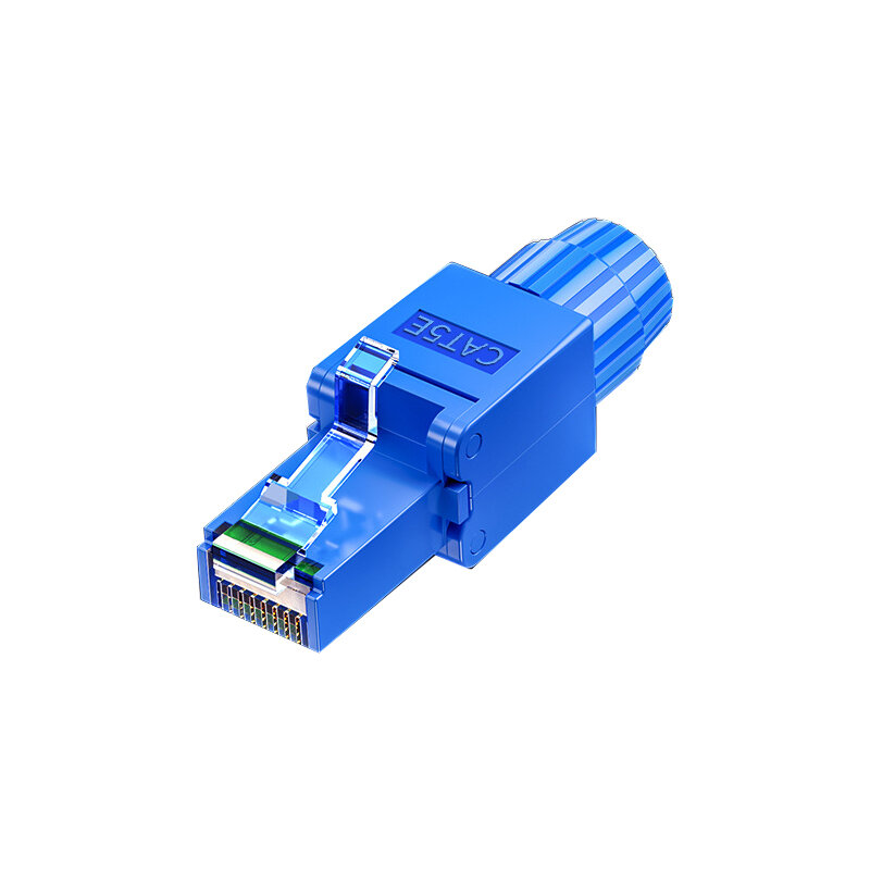 山泽 CAT5E/CAT6 RJ45 免打网络水晶头（加厚镀金 / 非屏蔽 / 千兆网线连接器） 支持货到付款（COD）