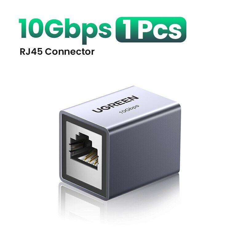绿联 RJ45 连接器（10Gbps 网络延长器）适用八类 / 七类 / 六类网线转接头（千兆母对母） 支持货到付款（COD）