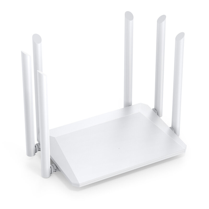 UNT 1200Mbps 无线路由器（外置天线 / 调制解调器路由一体机）宽覆盖信号放大 / 游戏影音稳定版 欧标插头 支持货到付款（COD）