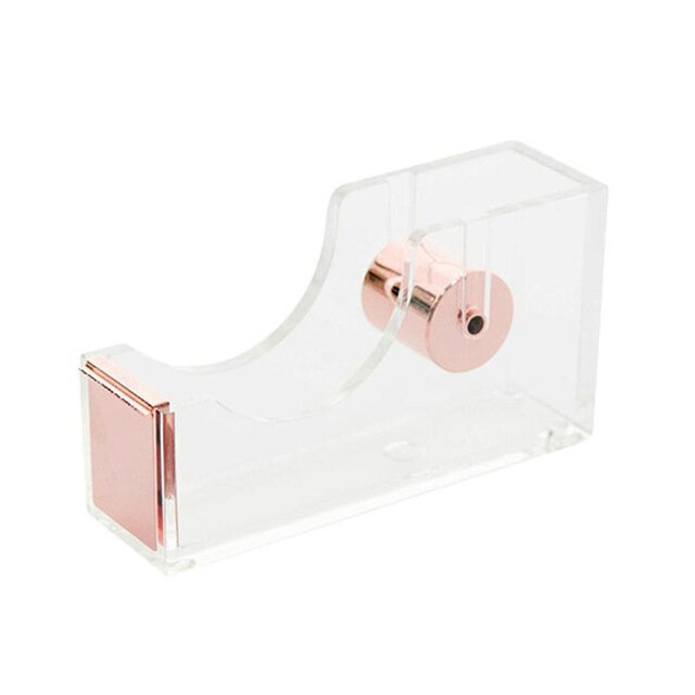 Miwoo M029 透明亚克力胶带切割器 —— 经典设计胶带座，适用于学校、办公室桌面文具（支持货到付款）