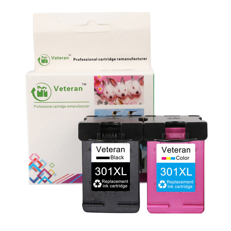 Veteran 301XL 墨盒 —— 兼容惠普 301/301XL 型号，适用于 Envy 5530/Deskjet 2050/2540/2510/1000/1050 打印机（支持货到付款）